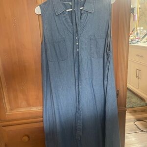 croft & barrow Light Blue Jean Style Chambray Dress